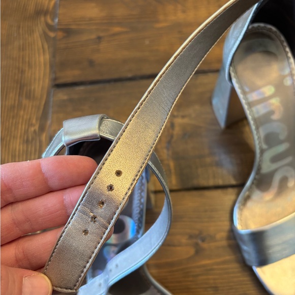 Circus by Sam Edelman Silver Women's Chunky Heels Size 8.5 - Picture 3 of 16